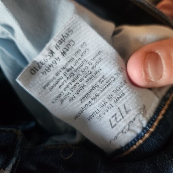 KanCan Blue Skinny Jeans with Distressed Details Size 7/27 Euc - Picture 5 of 5